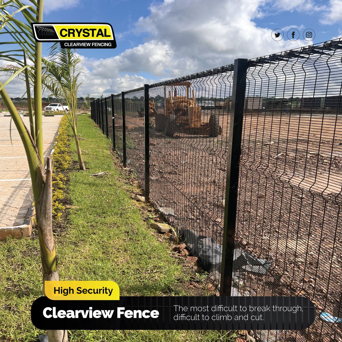 CrystalFencing's tweet image. Enjoy peace of mind with our high-security fencing, featuring anti-cut and anti-climb protection (aperture size 76mm x 12.7mm / 100mm x 2.7mm), tamper-proof fence clamps and screws, and your choice of green, grey, or black color options.
#clearviewfence