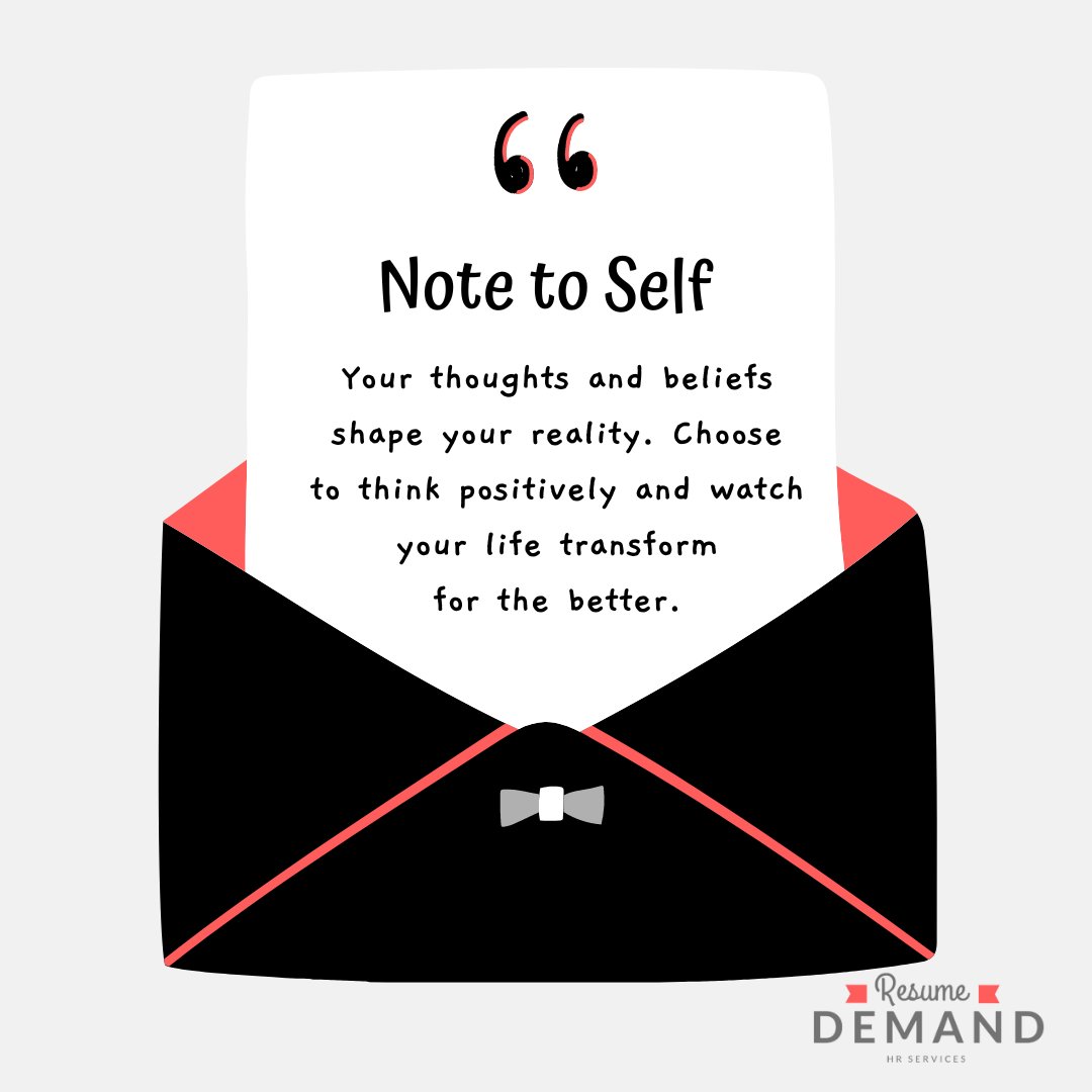 ResumeDemand's tweet image. Hey there! Just a reminder that the way you think and believe actually shape how life unfolds. So, sprinkle some positivity and see the awesome changes it can bring. You've got this! 💫🌈 
#PositivityRules #PositiveAffirmation #ResumeDeman #ResumeWriting