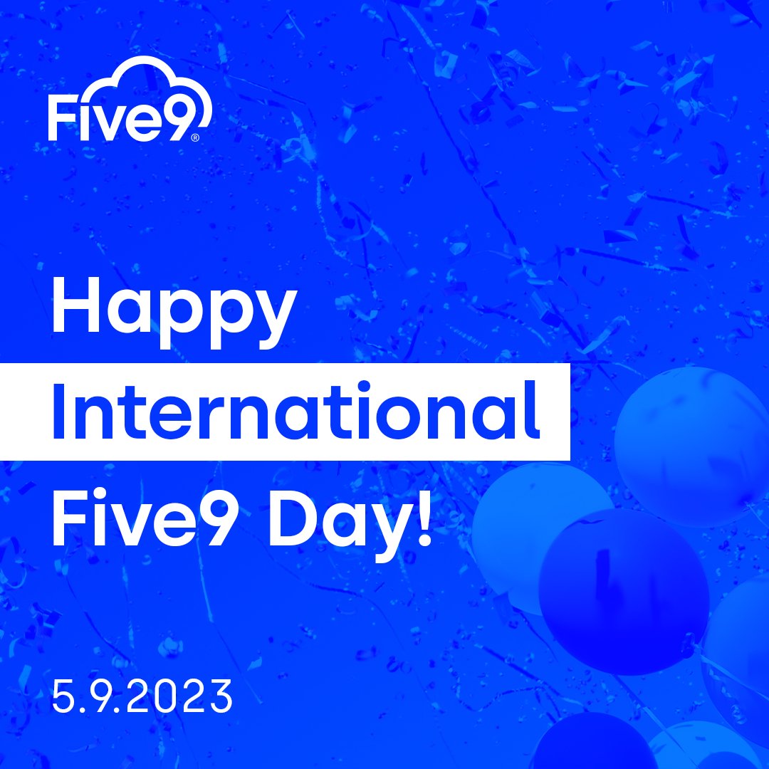Five9_EMEA's tweet photo. We’ve already celebrated #Five9Day in the U.S., but now we get to do it again to recognize our international teams on 05 September! Spread some #Five9Joy by posting pics of you and your #Five9 swag! https://t.co/l4q73q9xqw