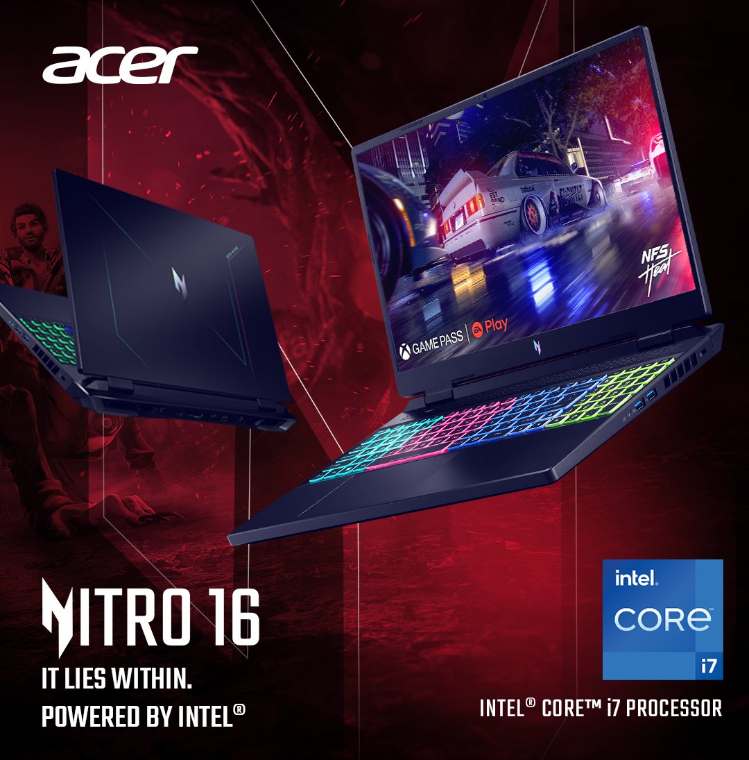 Mettlestate's tweet photo. Picture perfect and furiously fast 🎮🎧 The @AcerAfrica Nitro 16 gaming laptop has everything you need to level up your game🔥 

Learn more 👉https://t.co/oXQdaL1LOT

#Nitro16 #Intel #GamingLaptop #ForgeGaming https://t.co/Nwq9GDZiKO