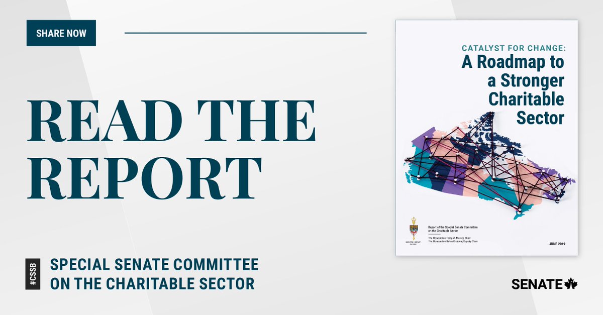 SenateCA's tweet photo. Today marks #InternationalDayofCharity! In 2019, a special committee undertook a study of the charitable sector and provided a vision for how the federal government can support its work.
Read the report: https://t.co/nJB1oEgzOV
#SenCA #CSSB https://t.co/DYqeXH4Qv1