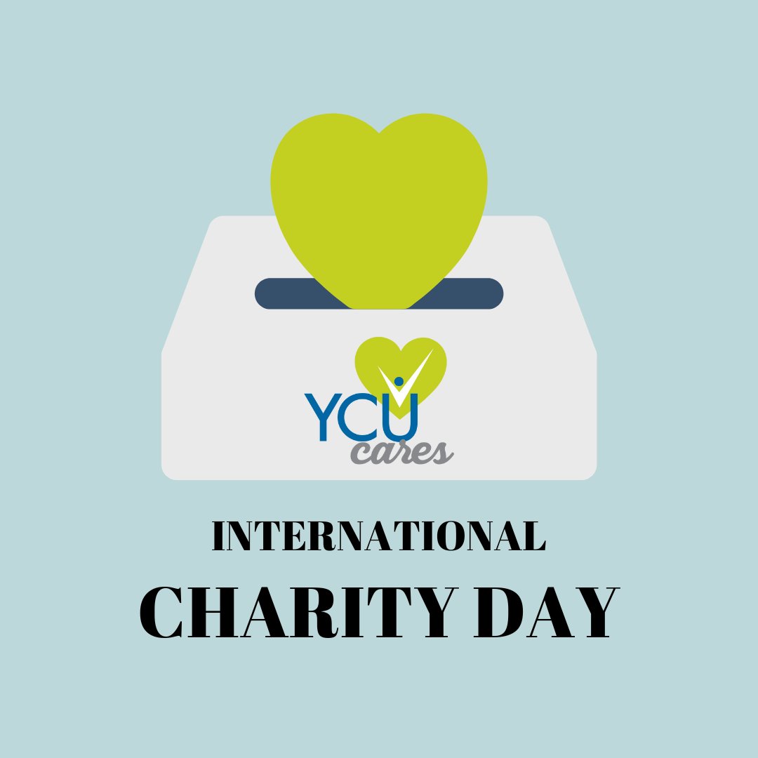Charity always brings joy. Never miss an opportunity to donate. Philanthropy and charity can change the world. 

#InternationalDayOfCharity #YCUCARES