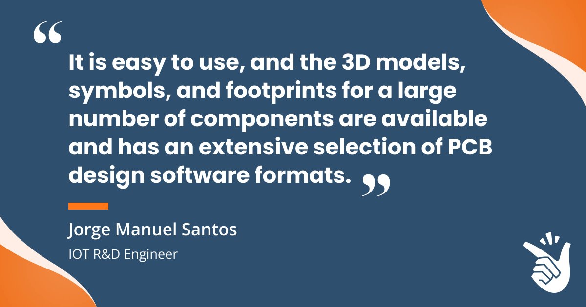 Looking for CAD models to speed up your designing process? Enhance your projects with an extensive selection of PCB formats and an expansive library of 3D models, symbols, and footprints! 

Design electronics in a snap 👉 buff.ly/45UqvfJ

#PCBdesign #electronics