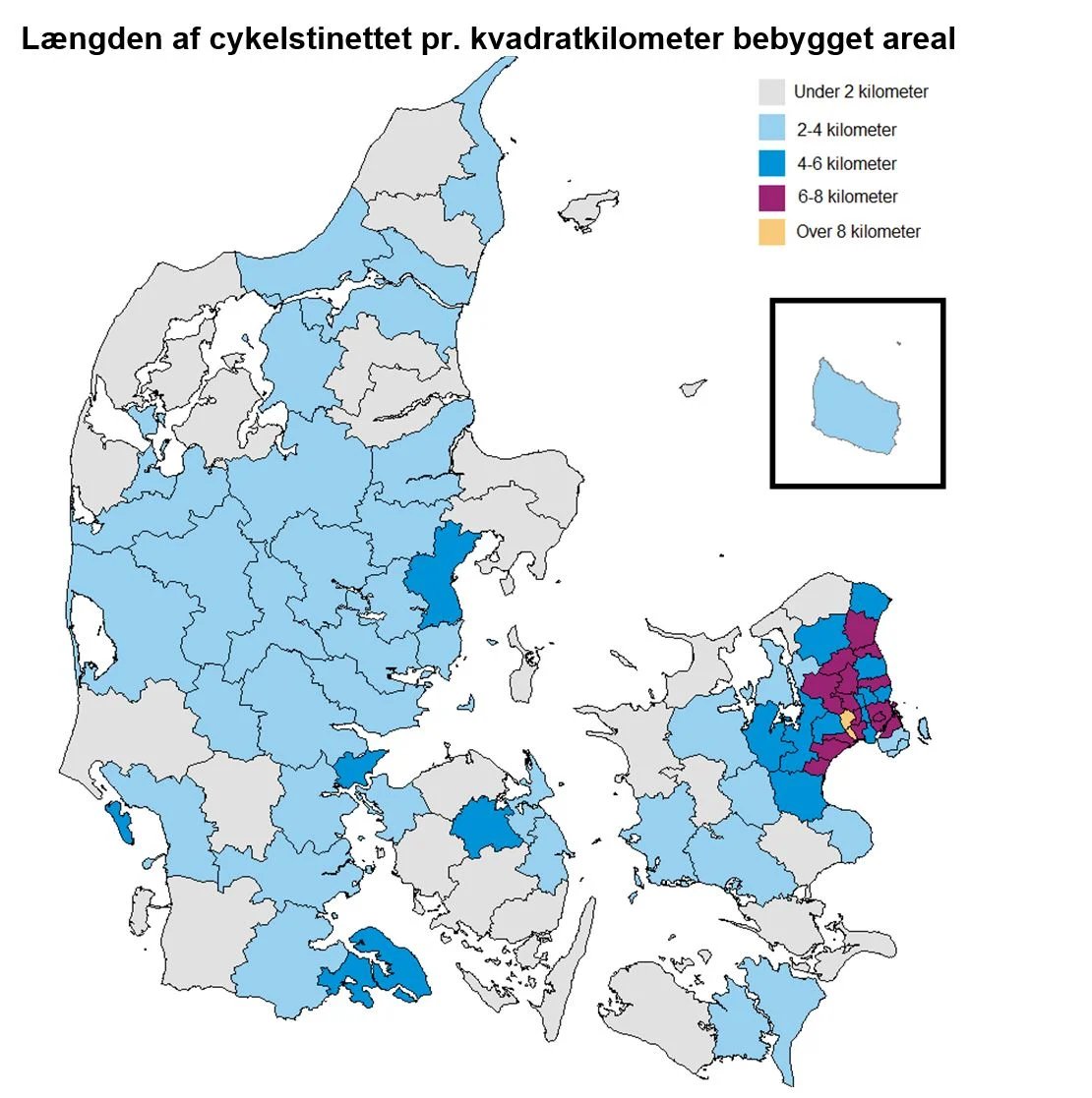 'Denmark needs safe bike lanes all over the country' -an unequivocal message from the Confederation of Danish Industry @DanskIndustri They know it means: ✔️less congestion ✔️healthier employees ✔️fewer sick days and much more. (accompanied by this analysis of bike path density)