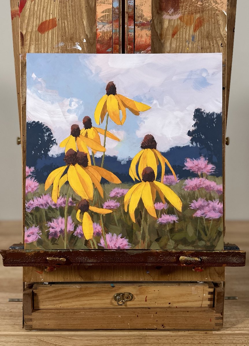 Done! Let me know what you think.

YELLOW CONEFLOWERS, Acrylic, 12x12” ©2023 Jim Musil

Thanks to @mroelliphoto for letting me use her photo as inspiration for this painting.

#coneflowers #wildflower #wildflowergarden #flowers #paintings #artworks