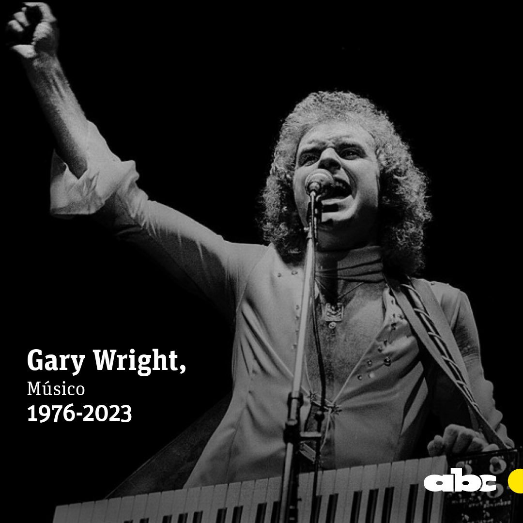 #ABCInmemoriam Falleció Gary Wright, cantante y tecladista 🏴 

Mejor conocido por sus éxitos de mediados de los 70 'Dream Weaver' y 'Love is Alive', murió esta mañana a la edad 80 años.

98.5FM🎧 Solo Éxitos.
📲abc.com.py/fm