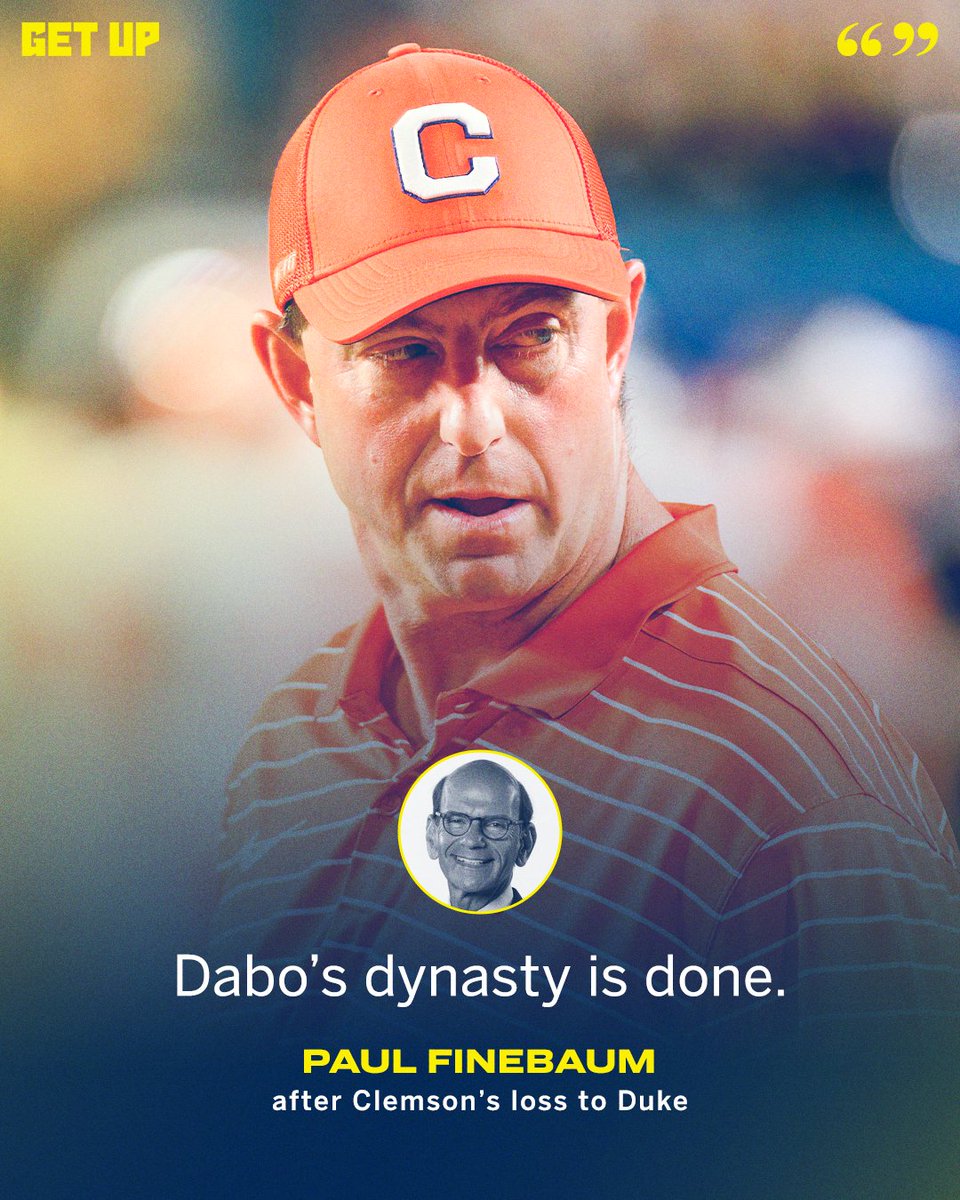 .@finebaum says Dabo Swinney and Clemson football is 'flatlining' right now 😳