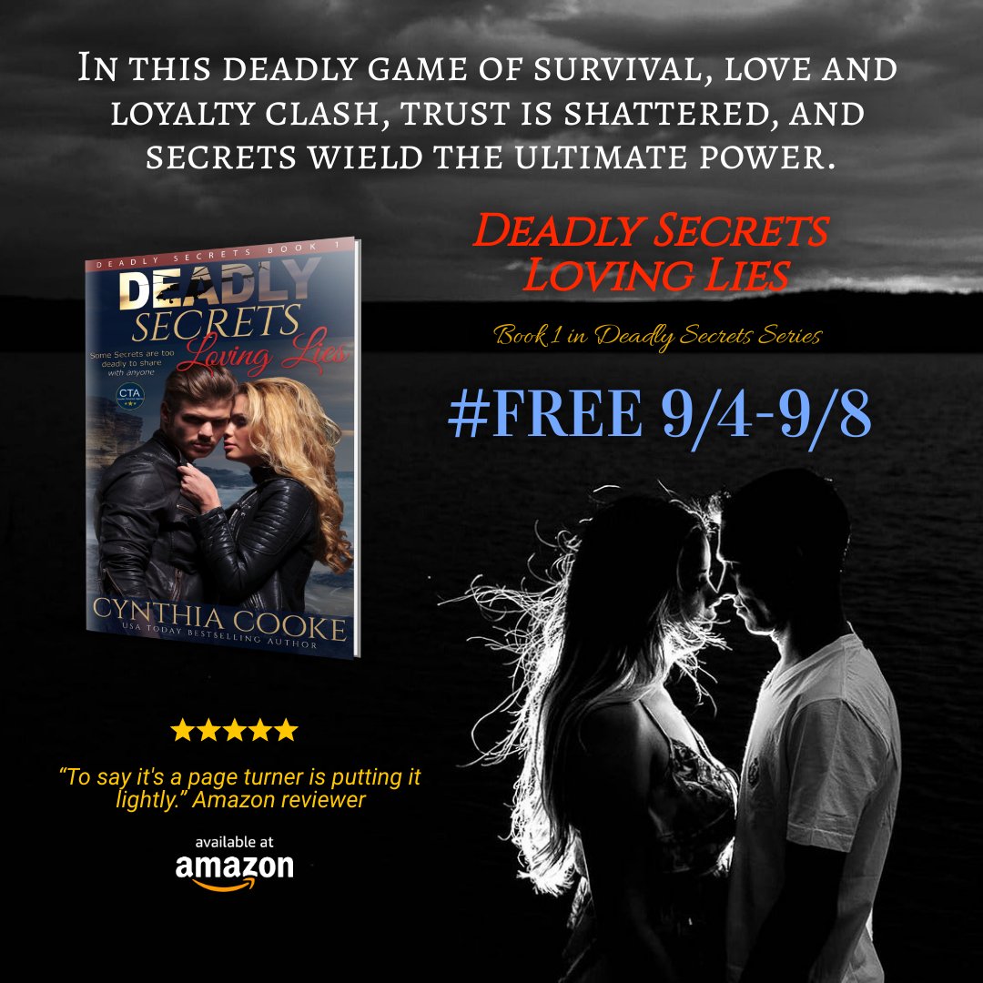 #Free this week only! Download your copy today!

amazon.com/Deadly-Secrets…

★★★★★“Deadly Secrets, Loving Lies delivers a thrill ride of action-paced suspense.” - Amazon reviewer

#freebooks #suspense #amreading
