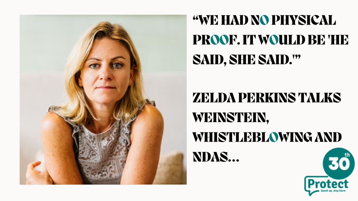 Have you listened to The Inside Story, <a href="/WhistleUK/">Protect</a> 's podcast?🎙️ Our latest episode features <a href="/ZeldaZeldaluna/">Zelda Perkins</a> , founder of <a href="/cbmsilence/">Can't Buy My Silence</a> and #Weinstein whistleblower. She talks Weinstein, #whistleblowing and #NDAs. 

Listen now: protect-advice.org.uk/the-inside-sto…