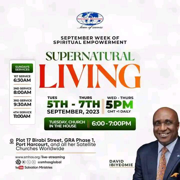 NusrumC's tweet photo. Supernatural living is the prescribed lifestyle in God's Kingdom. In the September Week of Spiritual Empowerment, the dynamics of supernatural living will be explored. Join us for an unforgettable three-day experience in God's Presence
God bless you!
#WOSE https://t.co/LO20DXskJG
