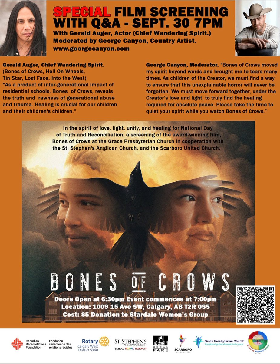 As a product of the intergenerational impact of residential schools, experiencing generational trauma &amp; abuse because of having 2 Residential schools in my community growing up, Catholic &amp; Anglican, I said Churches and their congregations need to see Bones of Crows. #Creator #trc