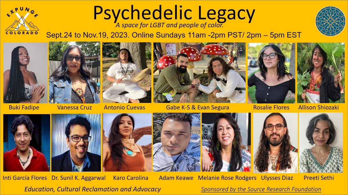 Psychedelic Legacy is an online series with 20+ presenters to help people to reclaim their connection to plant medicines, supporting indigenous reciprocity, and cultural protocols from BIPOC traditions. We have scholarships. Send questions to: PsychedelicLegacyCourse@gmail.com