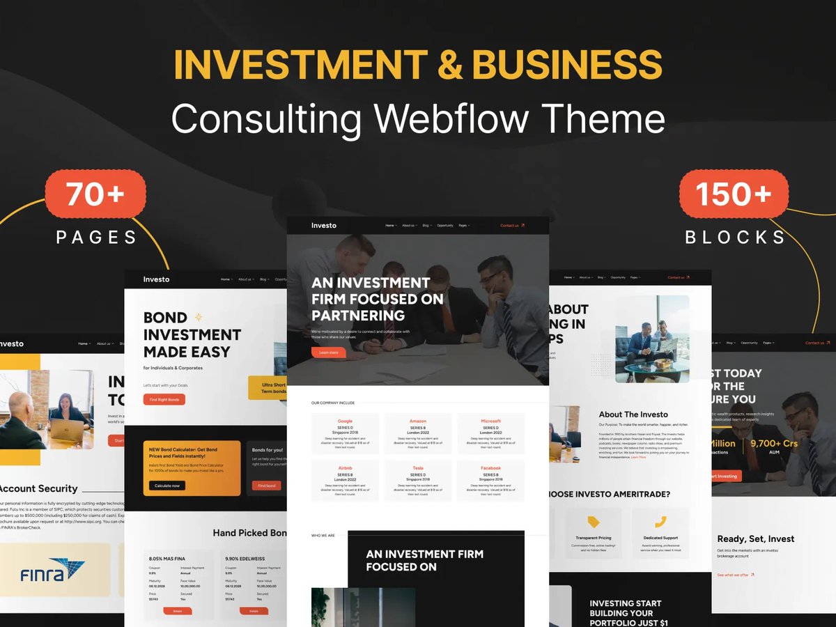 sajibrahman206's tweet image. 173-Days - Webflow Daily Design Update
Made by: nuel.ink/iEllrN
Download from: nuel.ink/dewGLs

Investment &amp;amp; Business Webflow Templates...

Hire Us: hirahman206@gmail.com

#flowgiri #uihut #ezytor #flowgiri #frebee #dailyuideisgn