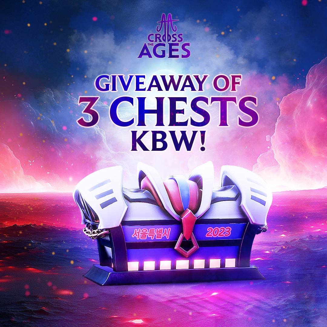 🎁 KBW CHEST RELEASE! 🎁

🌟 The Korean Blockchain Week Chest will be available for purchase from September 4th to 11th in the in-game store! 📆

Inside, you'll find: ⤵️
- 1 Emote
- 1 Banner
- 1 Avatar Frame

➡️ Giveway of 3 chests, participate by retweeting + comment!