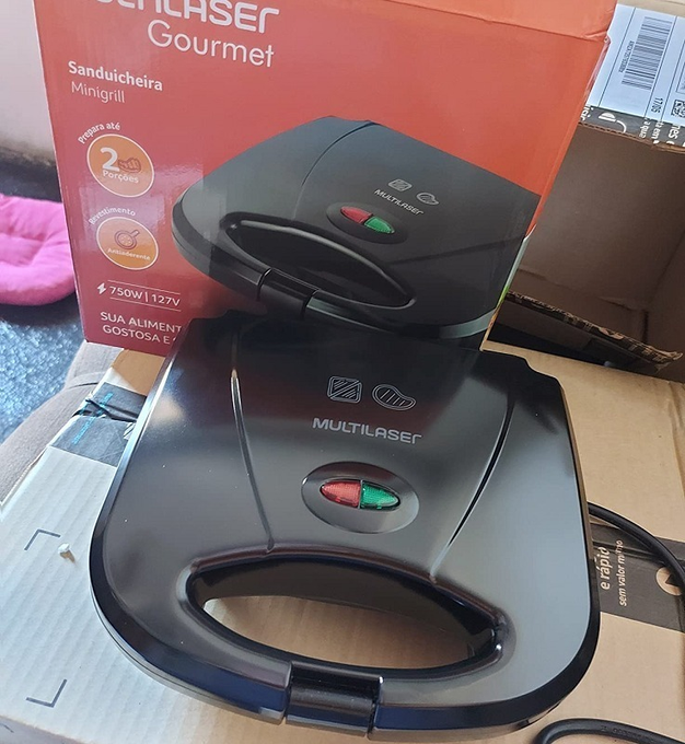 Sanduicheira Minigrill Gourmet 750W Chapa Dupla Multilaser