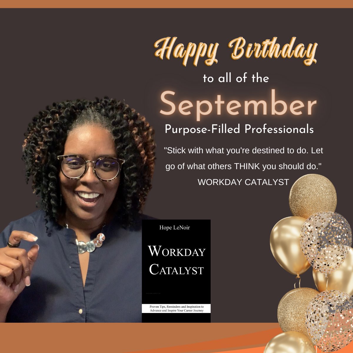 RiseandFlyToday's tweet photo. You know who you are and the positively, beautiful career journey that is purposed just for you. Live it every year. In the meantime, if you are born in September 😉, have an amazing birthday month. 🎉

HAPPY BIRTHDAY!

#RiseAndFly
#ProfessionalPurpose
#HappyBirthday
#Birthday https://t.co/LOGnvuB4Qj