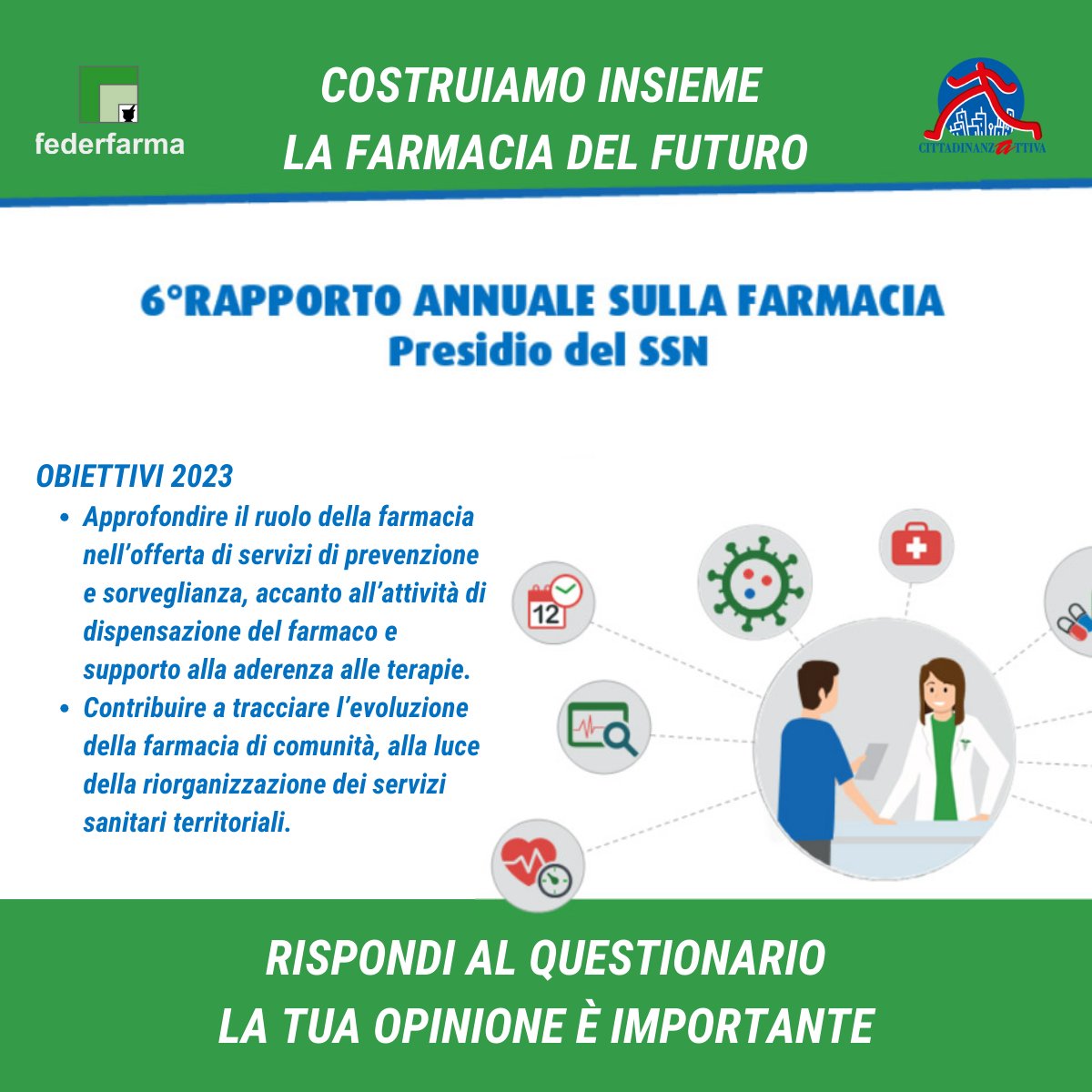 Disponibile per la compilazione fino al 20 settembre il questionario del #VIRapportoAnnualeFarmacia, di @Cittadinanzattiva e #Federfarma con il contributo non condizionato di  @TEVA_it.
Questionario farmacisti
bit.ly/VIRapportoFarm…
Questionario cittadini
bit.ly/VIRapportoFarm…