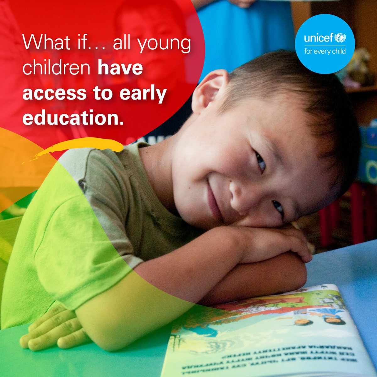 UNICEF_ECA's tweet photo. Half of young children in Europe &amp; Central Asia cannot access pre-primary education.
Access to quality education, starting from preschool, is critical for children's growth and the development of societies and economies in the future.
#LetsGetLearning!📚🌍 https://t.co/pBZxM6qR7h