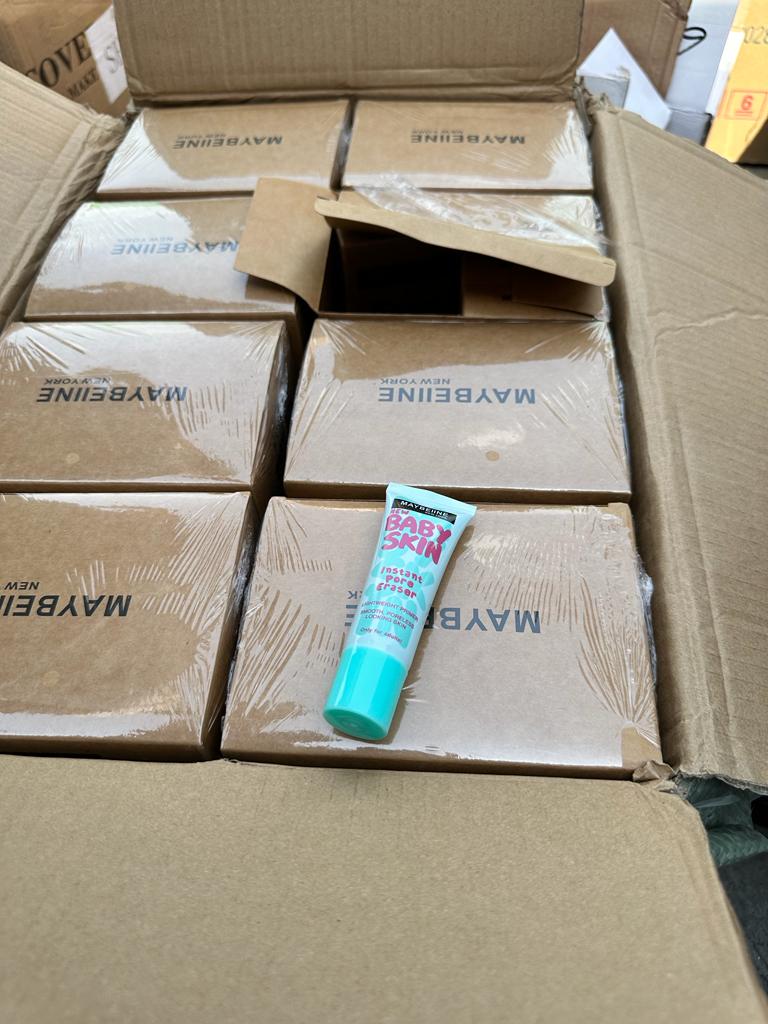 IPRE_Customs's tweet photo. Counterfeit skin primers of brand @Maybelline seized by IPRE @Pak_Customs🇵🇰, MRSP $23040 (PKR 6.5 million). We safeguard the businesses Because You’re Worth it ! 
@LOrealGroupe @oicci_pakistan @FBRSpokesperson @WIPO @mukarram_ansari https://t.co/kl83JNMslV
