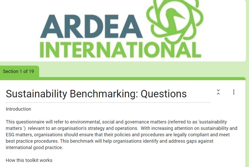 colleentheron's tweet image. With the growing focus on #sustainability and #esg, has your organisation #benchmarked its current performance?  @ardeaint  has developed a benchmarking checklist that covers a comprehensive set of #environmental #social #governance #performance indicators.