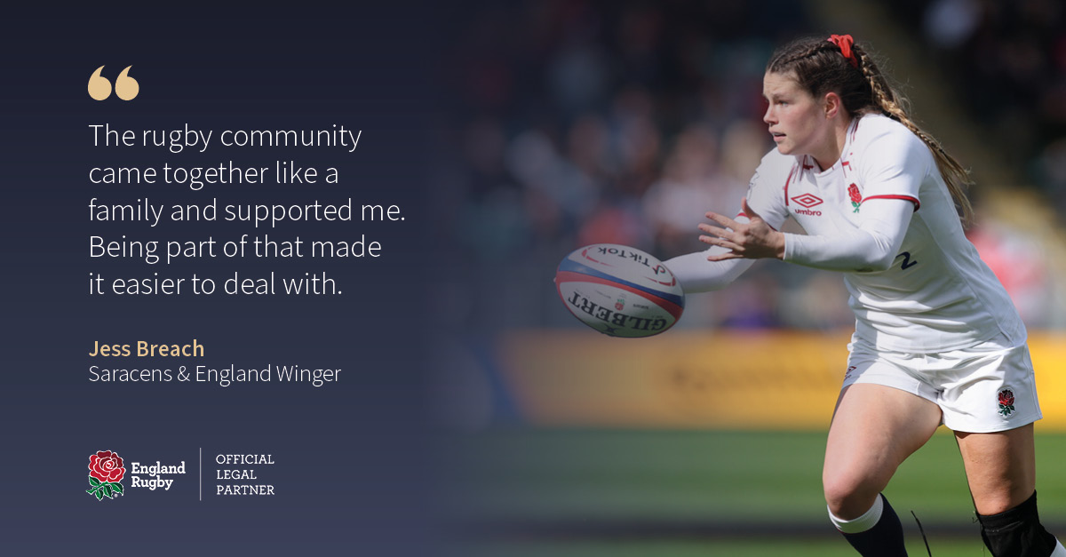 From winning the Grand Slam in front of 58,000 fans at @TwickenhamStad to her mum overcoming a breast cancer diagnosis. In an interview with @TelegraphRugby #RedRoses winger, @JessBreach discussed the #MomentsThatMatter to her both on and off the pitch: bit.ly/3LbuL2u