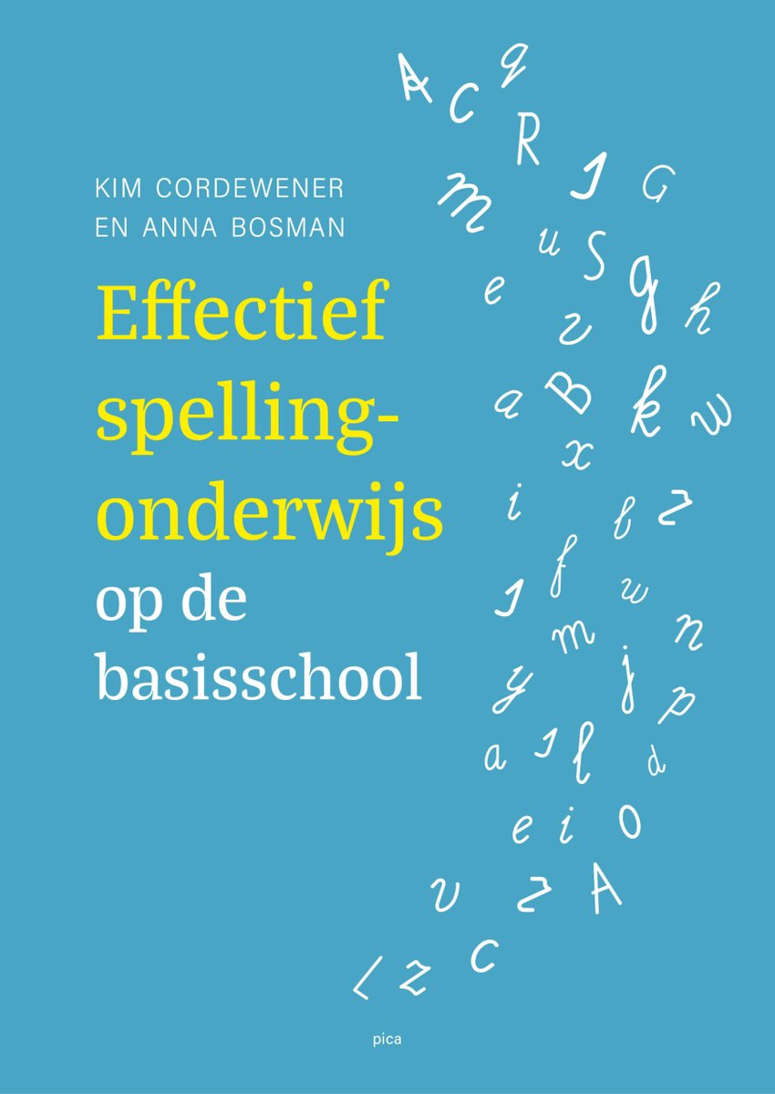 Verwacht!
Effectief spellingonderwijs op de basisschool beschrijft de kennis die je als leerkracht nodig hebt om effectief spellingonderwijs aan je leerlingen te geven. <a href="/CordewenerKim/">Kim Cordewener</a> @AMTBosman 
uitgeverijpica.nl/titels/effecti…