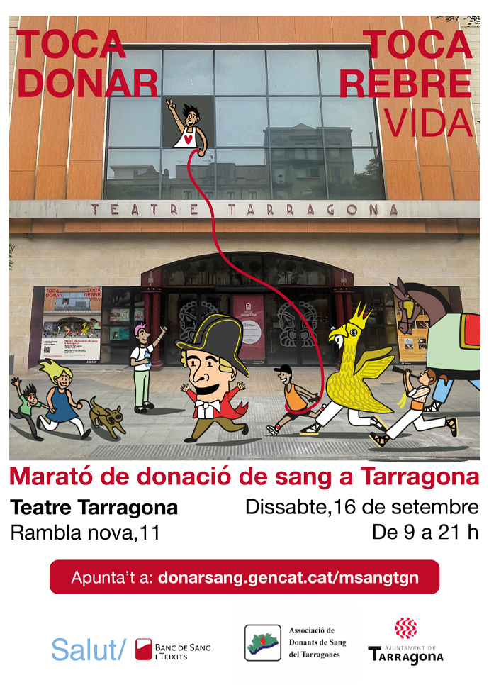 tsangtgna's tweet photo. Al setembre torna la Marató de donació de sang de #Tarragona , viu la @SantateclaTGN  més solidaria i apunta't per venir a @donarsang o #plasma, les reserves després de l'estiu estan baixes pots fer-ho a https://t.co/9yIkLSIJoB t'esperem!
 
@TGNAjuntament #msangtgn https://t.co/MomQbfUsQ2