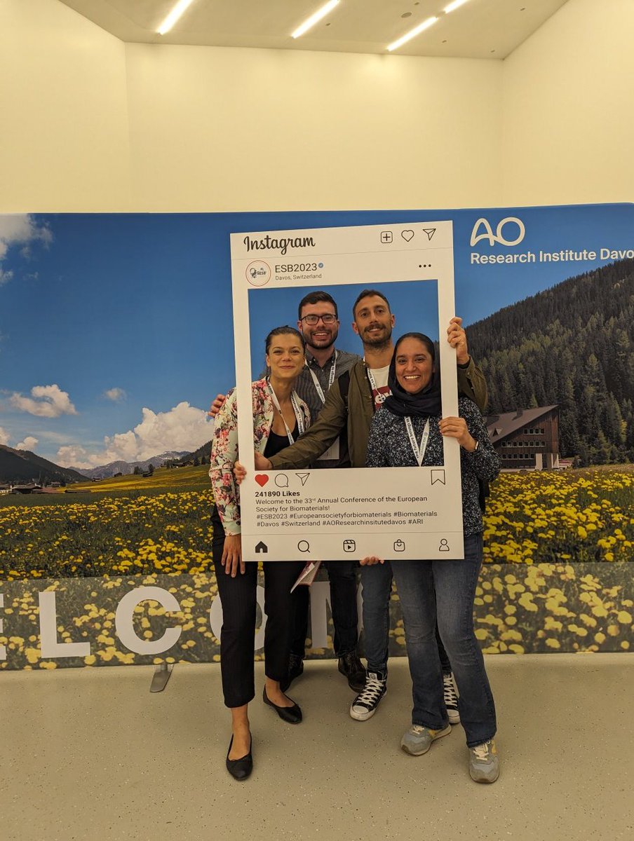 The RCSI team is assembled and ready for #ESB2023 in Davos! 

Make sure to check out our talks on Wednesday evening (rapid fire session), Thursday afternoon and Friday morning - from cartilage and bone to spinal cord repair!

@ESB2023