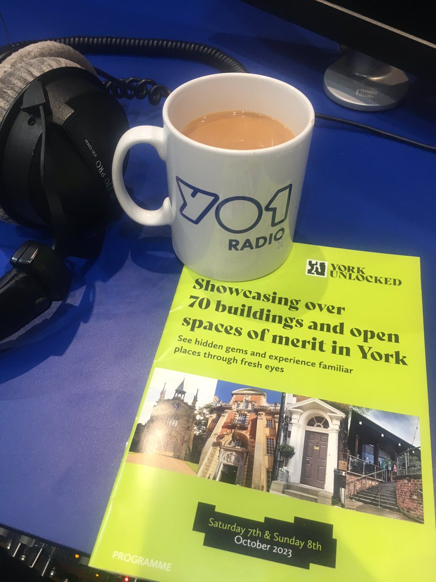 joncowap's tweet photo. Next on @thisisyo1 hear about the brilliant @YorkUnlocked project. Coming up in October it’ll give you access to 70 buildings in #York which are usually closed to the public - free! 102.8FM 90.0FM and DAB #radio #keeplocalradiolocal https://t.co/Z22EQhrqIq