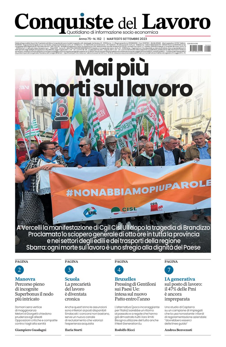 conquistepromo's tweet photo. Sul #giornale del #05settembre di @conquistepromo
Seguiteci sul tabloid digitale https://t.co/0JAUHKGUt2 https://t.co/TnObUtuO6g