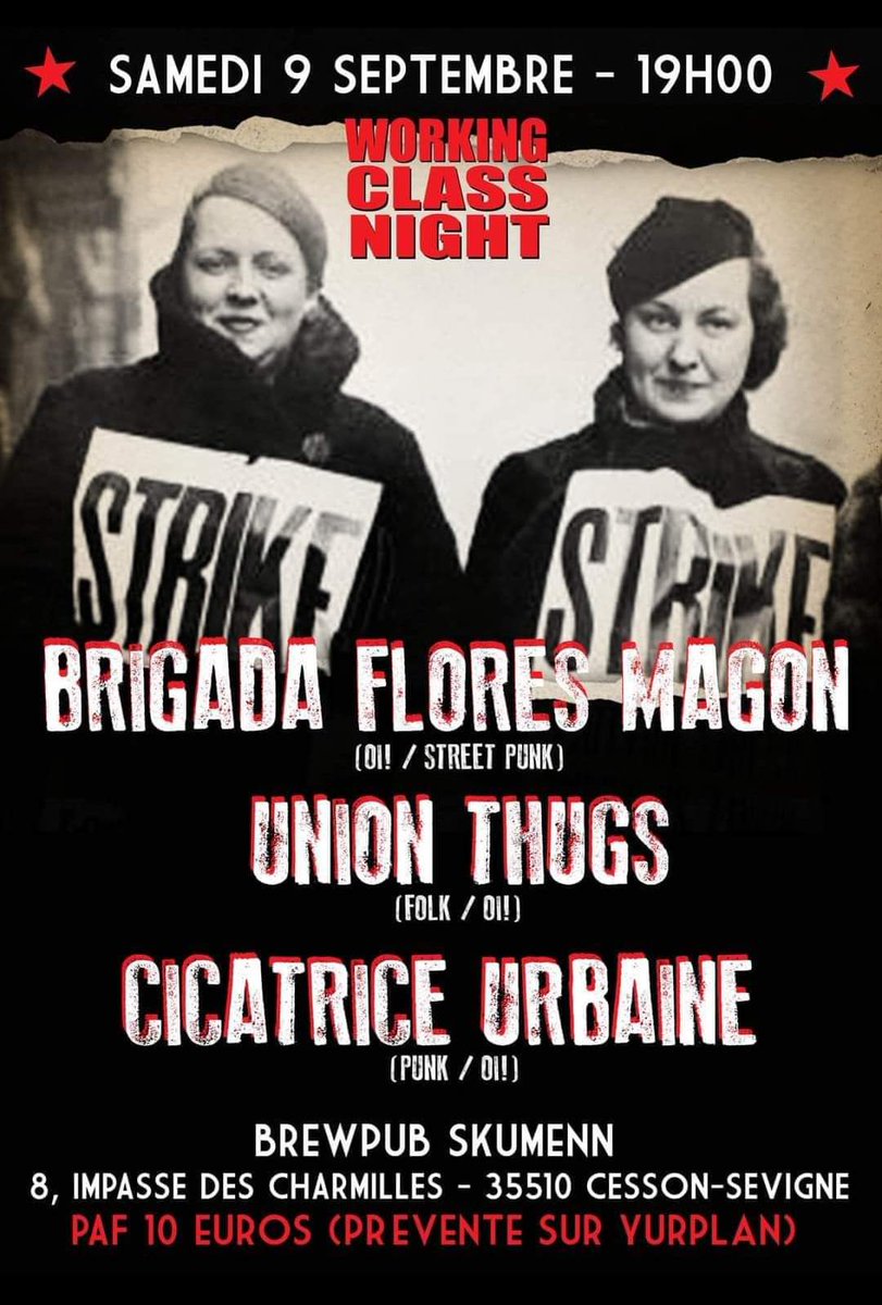 C'est le prochain, c'est pas dans une grande salle, préventes ici : yurplan.com/events/Working…