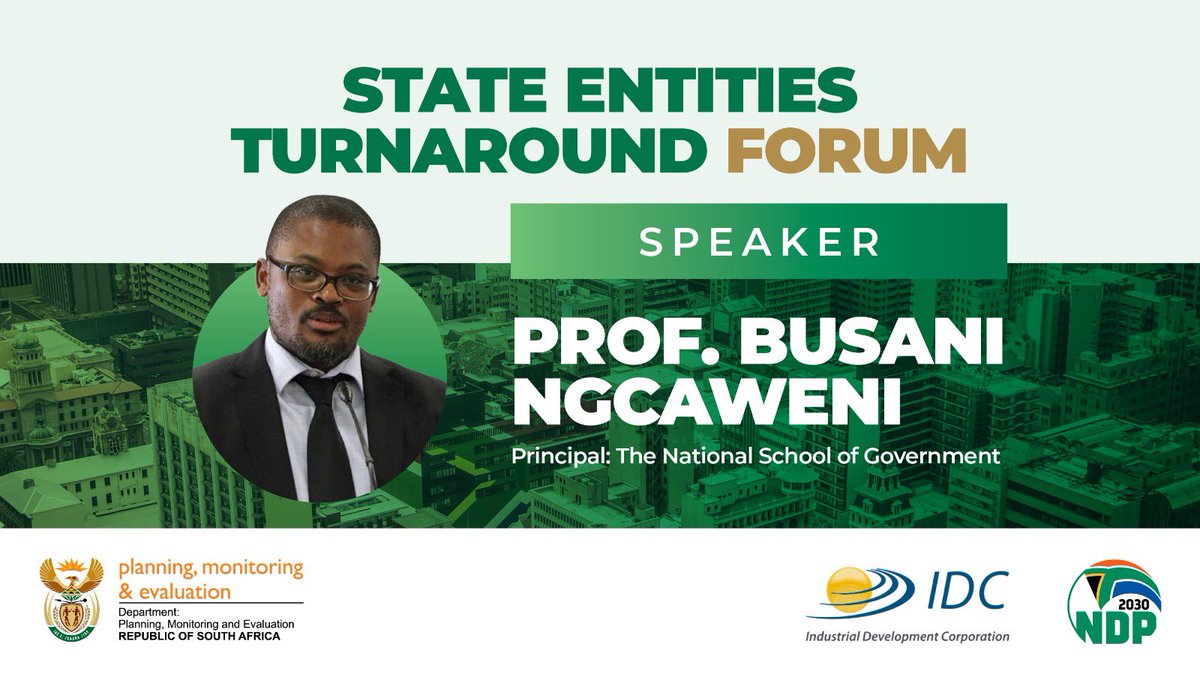 Prof Busani Ngcaweni <a href="/thensgZA/">The National School of Government</a> participates as one of the guest speaker at the #StateEntitiesForum currently happening <a href="/IDCSouthAfrica/">IDC South Africa</a> under the theme “Service Delivery Improvement”. <a href="/Mabuse01/">Robert Nkuna, PhD (Wits)</a> <a href="/Pinky_Kekana1/">Pinky Kekana🇿🇦</a> <a href="/PresidencyZA/">The Presidency 🇿🇦</a> <a href="/GCISMedia/">GCIS Media Liaison</a> <a href="/GovernmentZA/">South African Government</a>