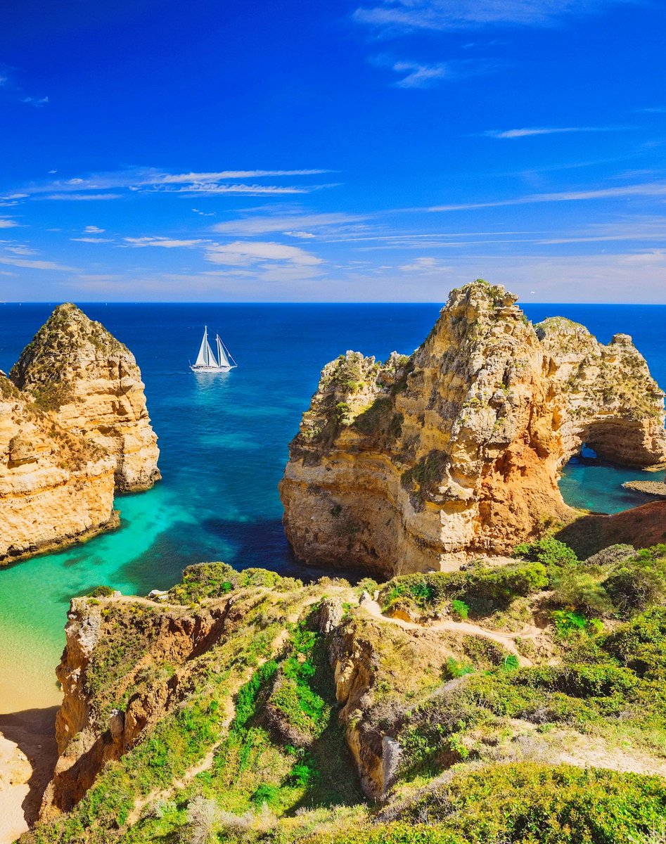 Scenic Algarve beach in the southernmost Portugal  🇵🇹