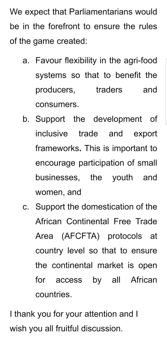 "The role of policy making is critical towards achieving Africa’s food Systems transformation, and the Legislature and the Executive need to work closely to ensure that we have the right enabling environment". #JakayaKikwete #CAADPBR