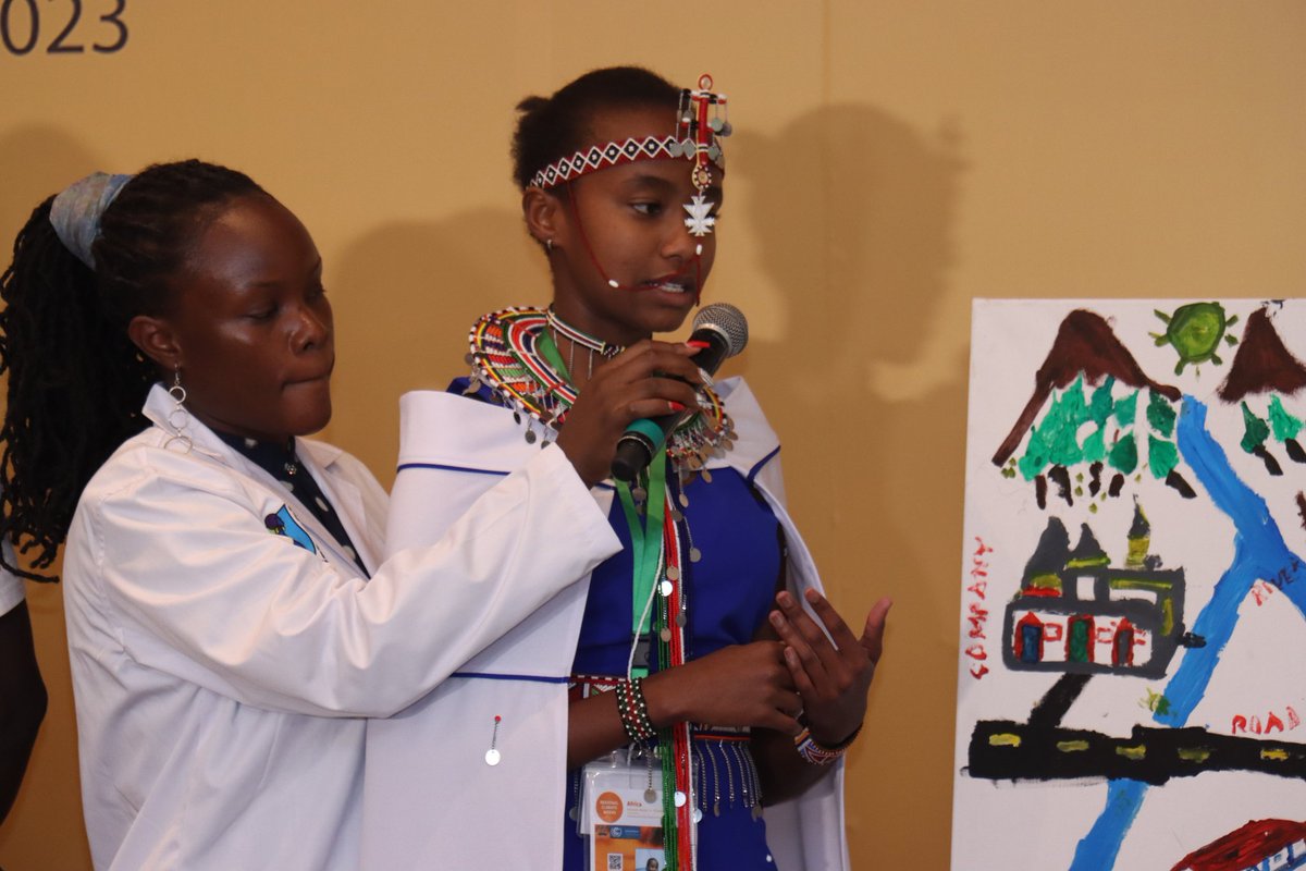 EacrnRegional's tweet photo. #children presenting their #climateaction artwork🎨 at the climate action zone.
#ACS2023
#childrenclimatesummit https://t.co/xfxYDVWnd0