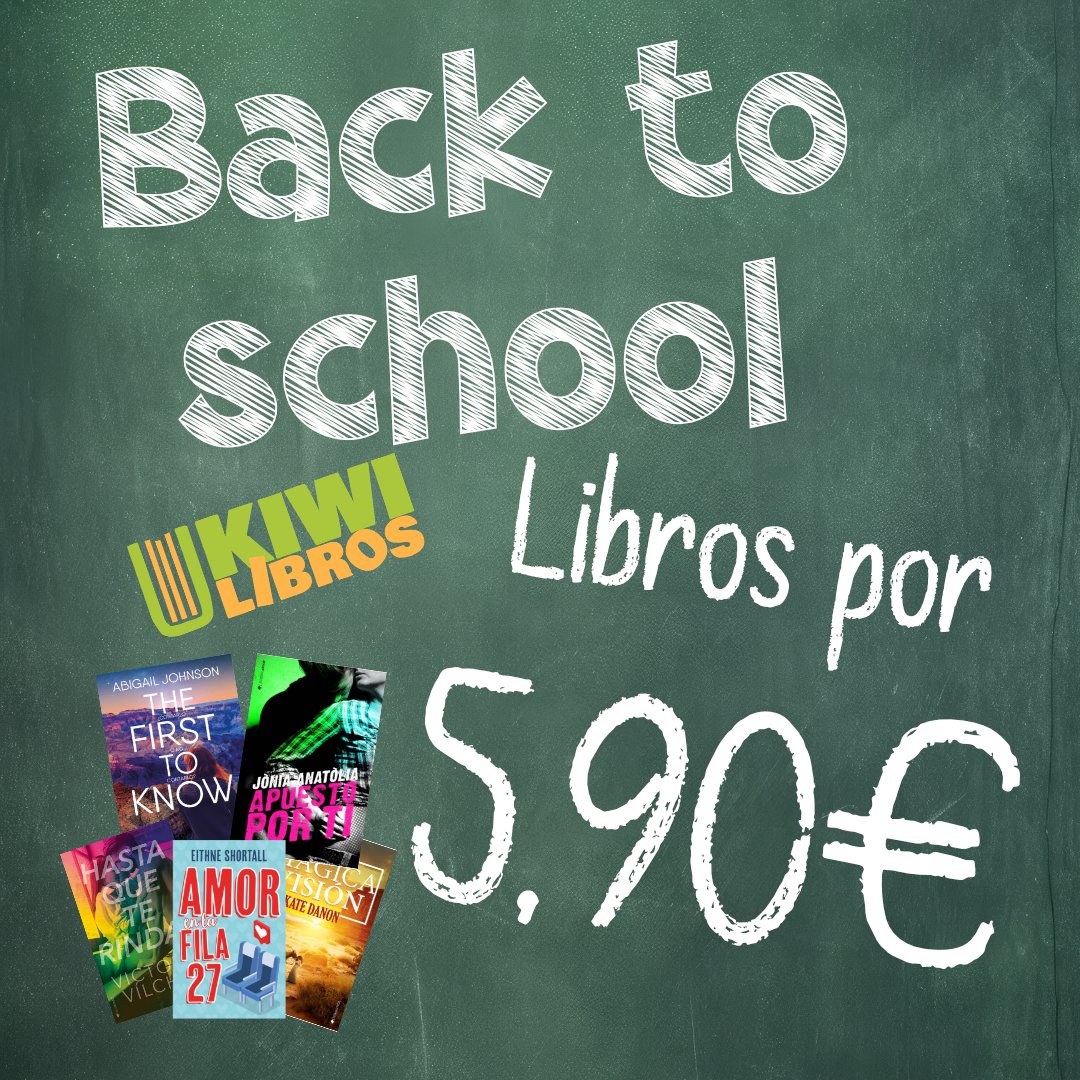 ¡Superprecios Back to school! 📐

Aprovecha ahora una selección de libros a tan solo 5,90€ 🎉

Juvenil, romántica, fantasía... hay para todos los gustos. El envío es GRATIS a península a partir de 15€ de pedido 😮

💛 kiwilibros.com 💚