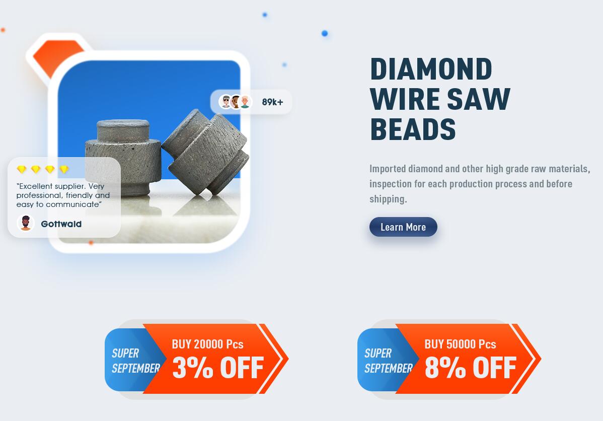 Huazuantools's tweet image. For sales in September.
#diamondcorebit #diamondwiresawbead #diamondprofilewheel
For details, please check link: huazuantool.en.alibaba.com/.../Latesteven…...
If you are interesting, please contact us by whatsapp +86 15905012435 or email export@huazuantool.com