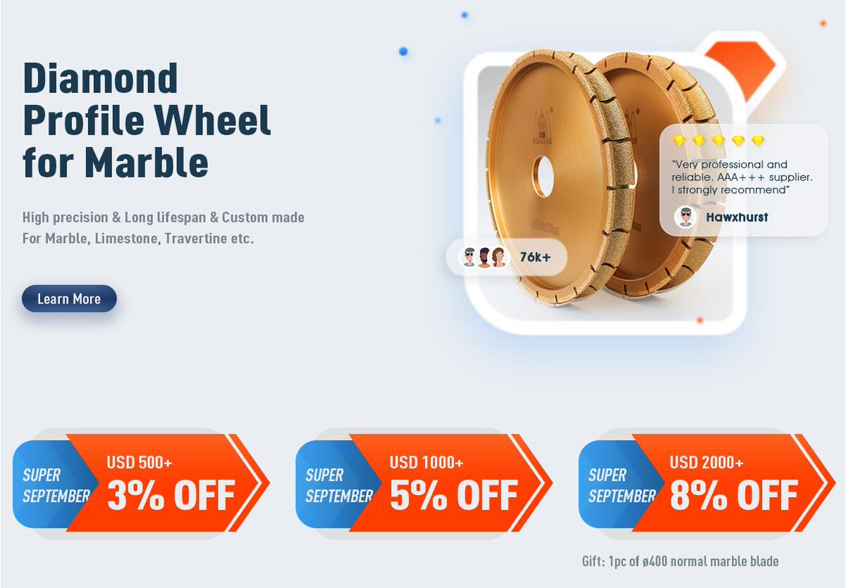 Huazuantools's tweet image. For sales in September.
#diamondcorebit #diamondwiresawbead #diamondprofilewheel
For details, please check link: huazuantool.en.alibaba.com/.../Latesteven…...
If you are interesting, please contact us by whatsapp +86 15905012435 or email export@huazuantool.com