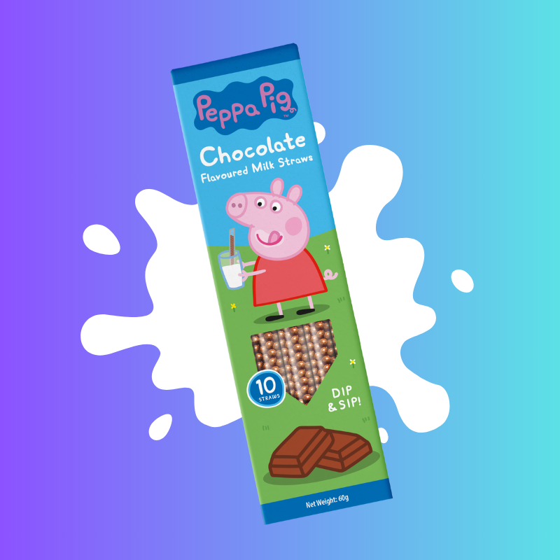 Whatever_Brands's tweet photo. Are you ready to turn your ordinary glass of milk into an extraordinary adventure?

Look no further, because we've got the magic touch with our Peppa Pig Dip &amp; Sip Milk Straws! 🥛

Just pour your milk into a glass, pop one of our delicious straws in, and watch the magic happen! https://t.co/tNoaho0suz