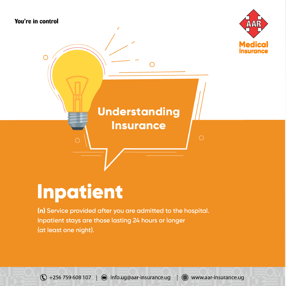 AARInsuranceU's tweet photo. Finding your way through health insurance can be a challenge.
So we are helping you briefly explains some of the most common health insurance terms.
#Understandinginsurance https://t.co/FFMneVOVjm