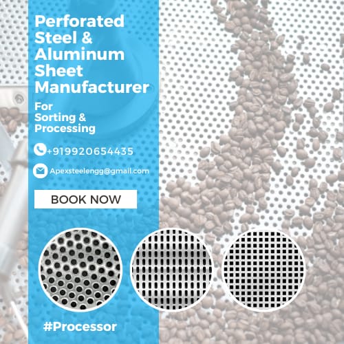 Perforated Metal Sheet for sorting & processing use. Contact Us: wa.link/ghlumq
. 
. 
.
#sortingtray #processing #foodprocessing #chemicalprocessing #coffeeprocessing #teaprocessing #coffeebrewing #coffeemanufacture #teamanufacturer #teaproducer #oliveindustry