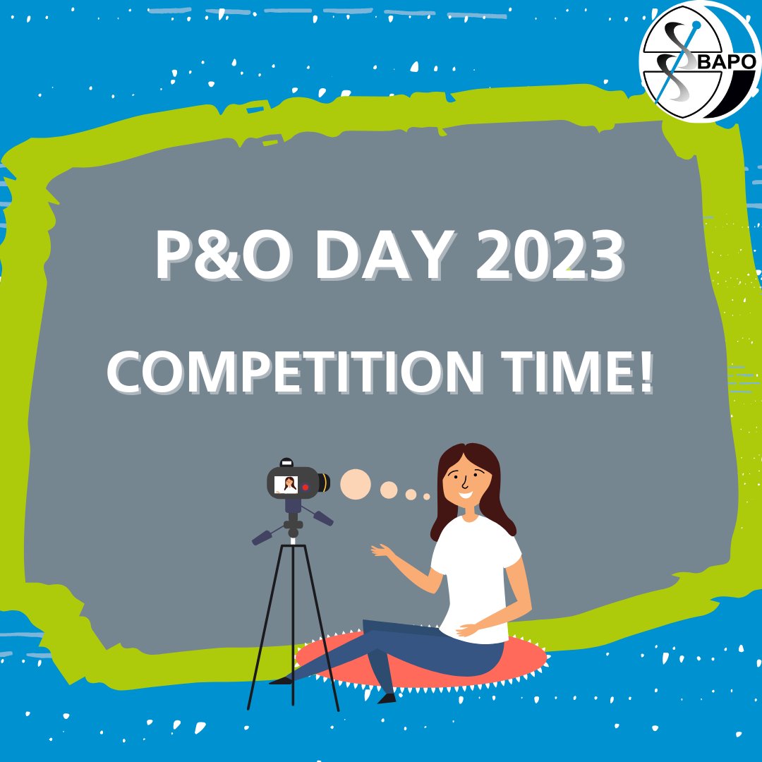 BAPO is organising the third ‘Prosthetists and Orthotists Day’ on 07/09/23

 We’re asking you to share a 60-second video clip with us telling us why you are proud to work in the profession. The entries will be entered in to a free prize draw! 

Read more: ow.ly/BTfP50PFkqf