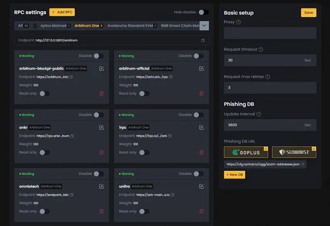 You can add as many RPC nodes as you want, for a better experience on #BSC #APTOS
