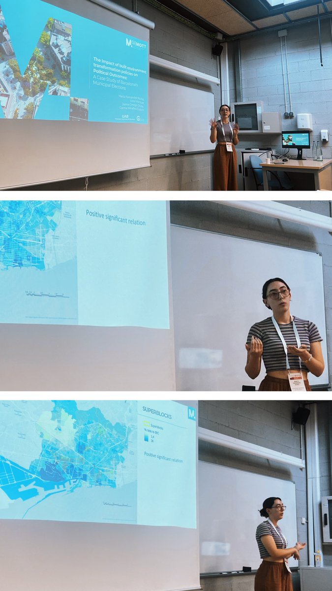 GEMOTT_UAB (@gemottuab) on Twitter photo “I live close to a superblocks, thus I vote…”
<a href="/MartaBFN/">Marta Fernández Núñez</a> explains the relationships between election behaviour and the location of pacification actions in Barcelona.
#eugeobcn23 “I live close to a superblocks, thus I vote…”
<a href="/MartaBFN/">Marta Fernández Núñez</a> explains the relationships between election behaviour and the location of pacification actions in Barcelona.
#eugeobcn23