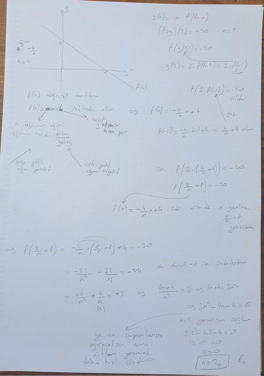 #tytmatematik fonksiyon soru ve çözümü