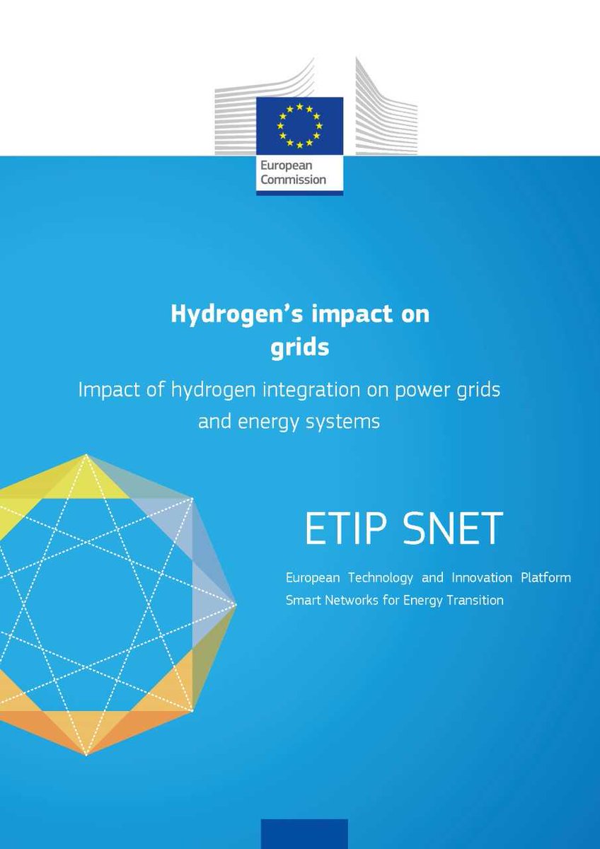 📢 Just published #ETIPSNET whitepaper on hydrogen’s impact on #grids. #Hydrogen will be a key player in the EU 🇪🇺#EnergyTransition. Check out the report to discover its expected impact on power systems operation and the broader #energysystem 👉 europa.eu/!wqMh34