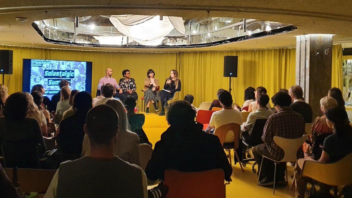 LBecologies's tweet photo. “You can’t solve the world's problems with the same worldview that created them.” –  quote shared from @SamGougsa by @DrNicoleRedvers during panel

Last week @SamGougsa joined #HothouseBookClub and panel @damiengayle, @toritsui, @isseymg  for a discussion on #Solastalgia. https://t.co/FiGRrwldIh