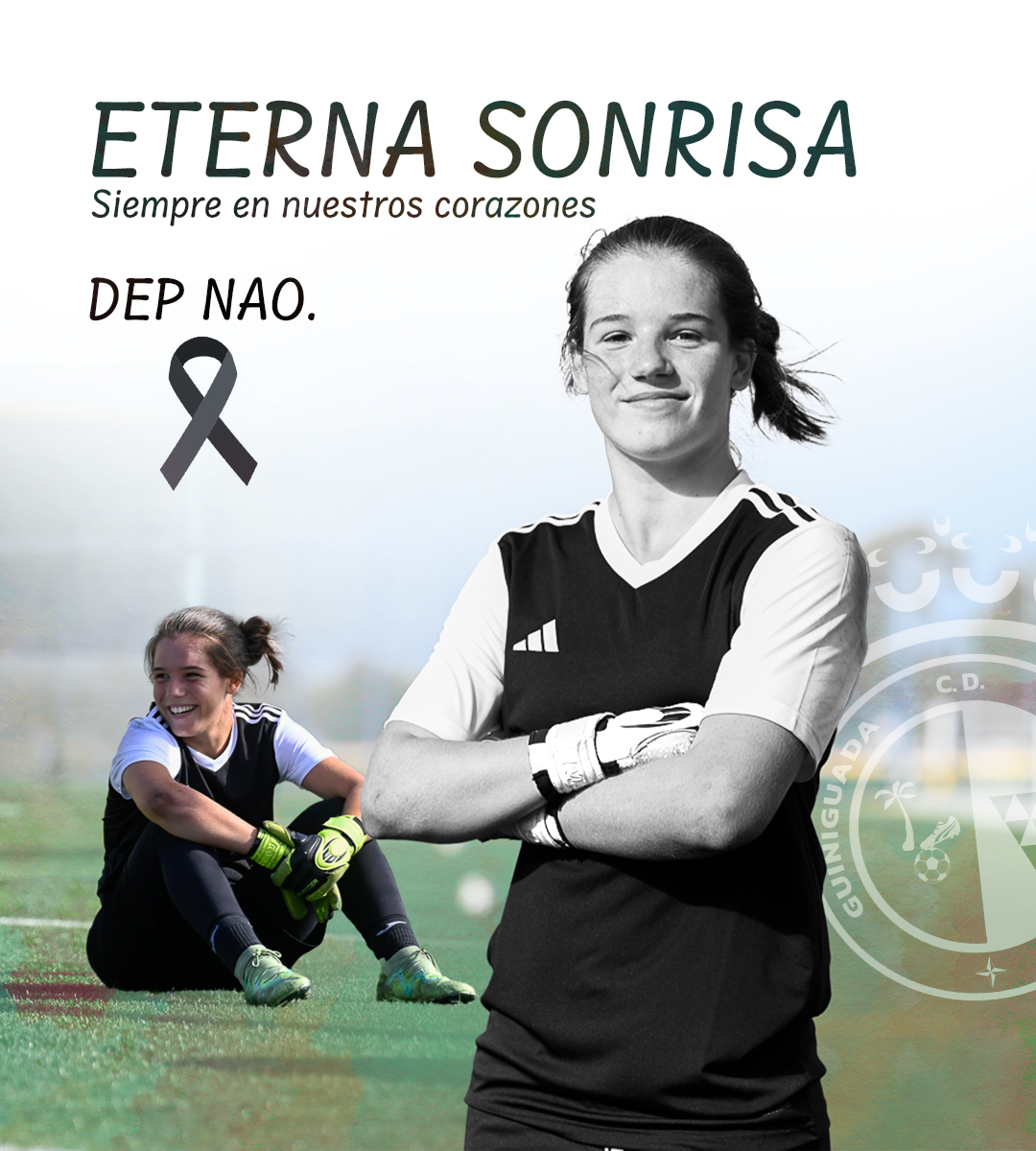 Siempre guardaremos tu sonrisa. Tu superación. Tus ganas de vivir. 

Desde nuestro club mandamos nuestro más sentido pésame y condolencias a los padres, familia y amig@s de Naomi.

DEP NAO.
