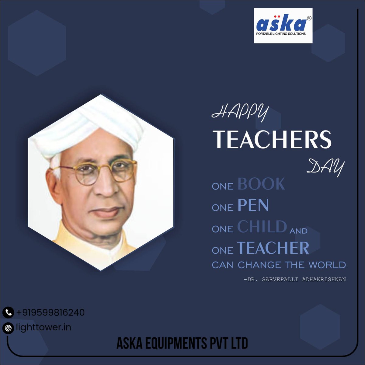 Happy Teachers' Day! Let's celebrate the incredible educators who inspire, guide, and shape our future.
#TeachersDay #InspiringEducators #TeacherAppreciation#Mentorship #LearnFromTheBest #GuidingLights #Gratitude #TeacherQuotes #Aska #AskaPortableLight #MLT #AskaGroup