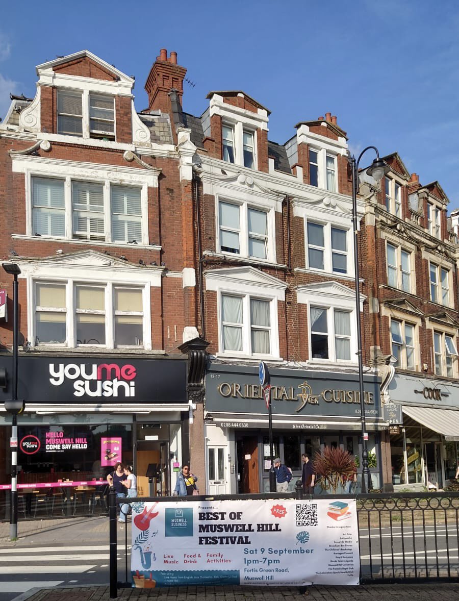 Muswellife's tweet photo. 4 more sleeps before The Best Of Muswell Hill Festival and weather seems to be on our side!
Kick off 12.45
9th of September 
Fortis Green Road (closed for this ocassion between Village Green Pub and Sainsbury’s)
Organised by: @inmuswellhill 
Help us spread the word! https://t.co/Me9VxgCs1E